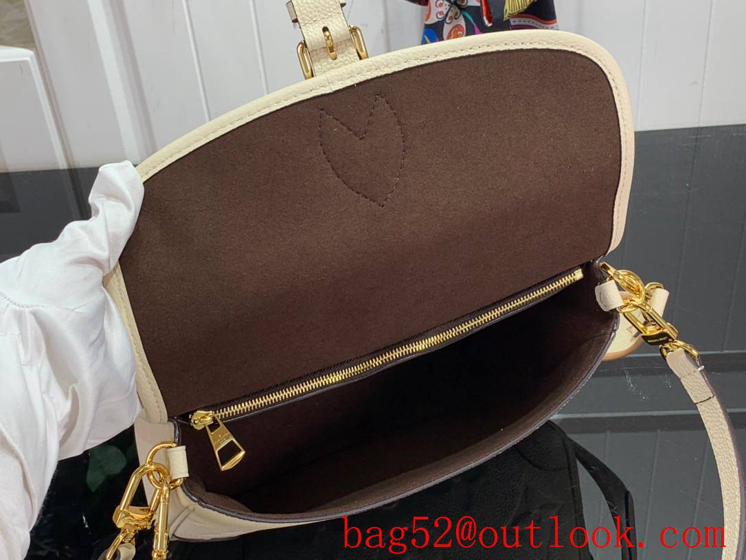 LV Monogram Empreinte Leather Diane Bag Handbag M46388 Beige