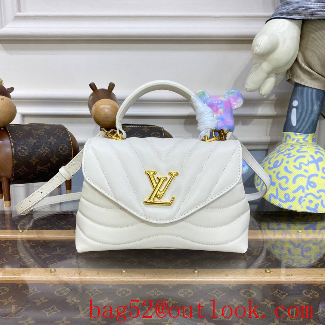 Louis Vuitton LV Real Leather Hold Me New Wave Bag Handbag M21797 White