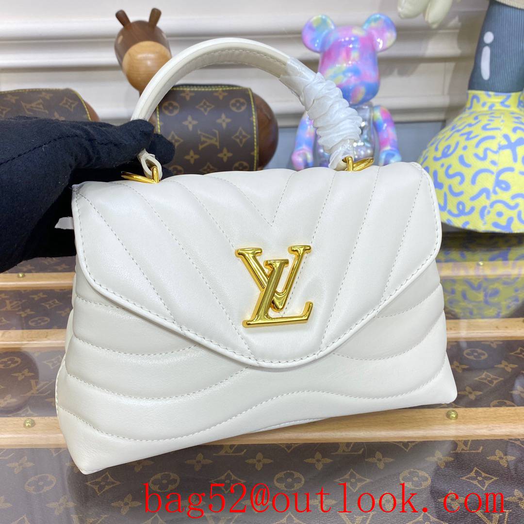 Louis Vuitton LV Real Leather Hold Me New Wave Bag Handbag M21797 White