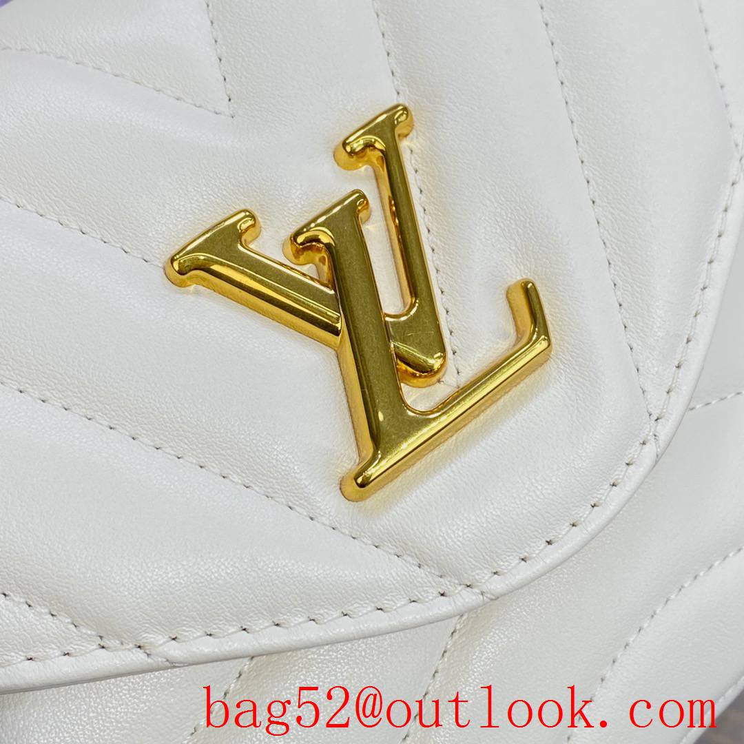 Louis Vuitton LV Real Leather Hold Me New Wave Bag Handbag M21797 White