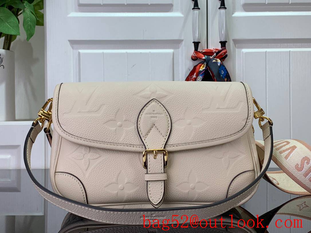 LV Monogram Empreinte Leather Diane Bag Handbag M46388 Beige