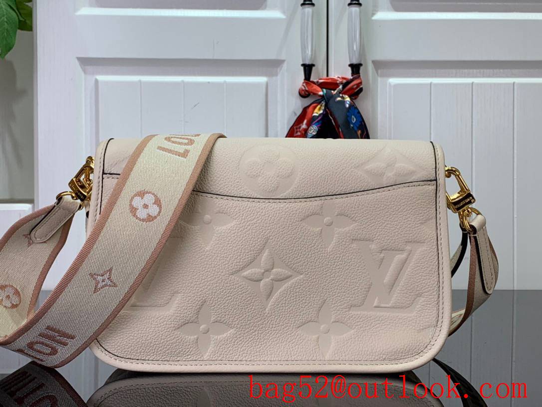 LV Monogram Empreinte Leather Diane Bag Handbag M46388 Beige