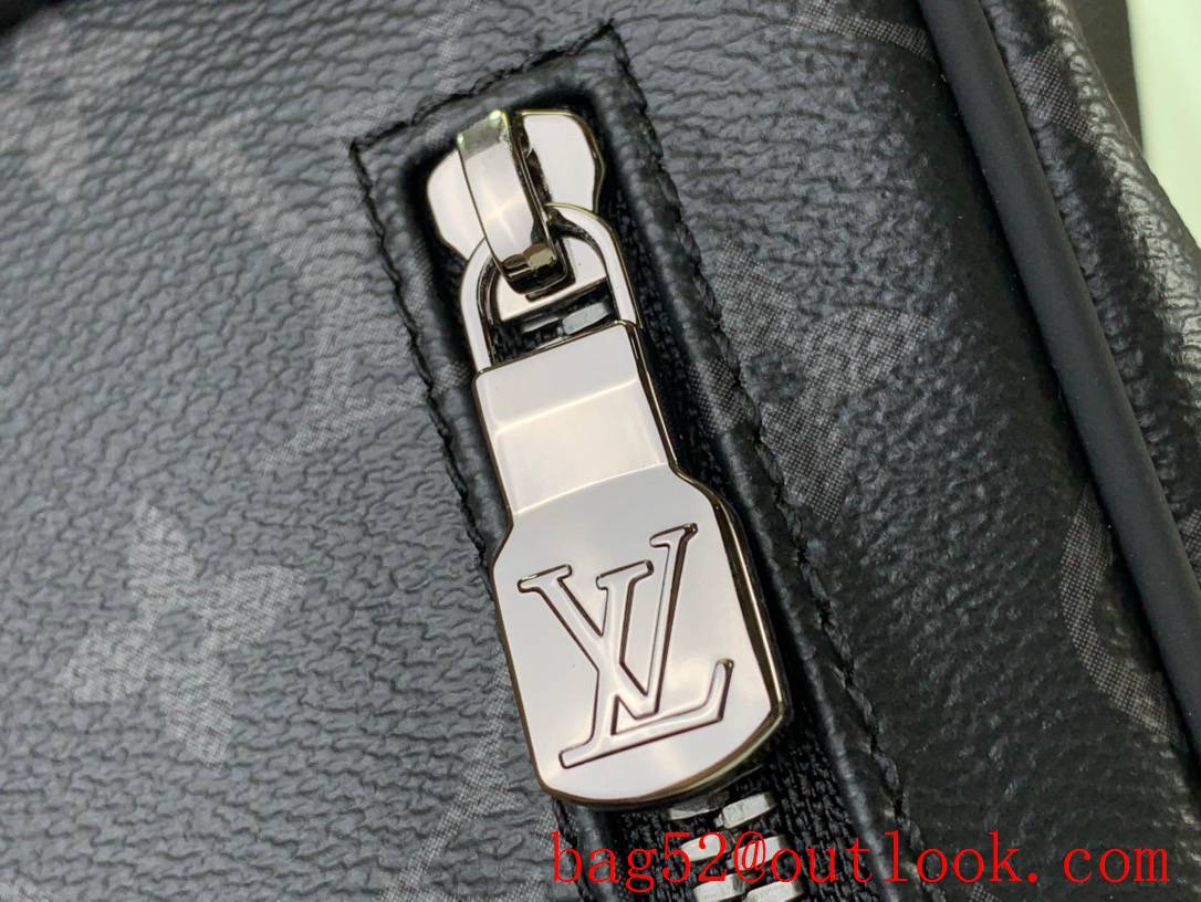 LV Monogram Eclipse Canvas Steamer Backpack Bag Handbag M44052 Black