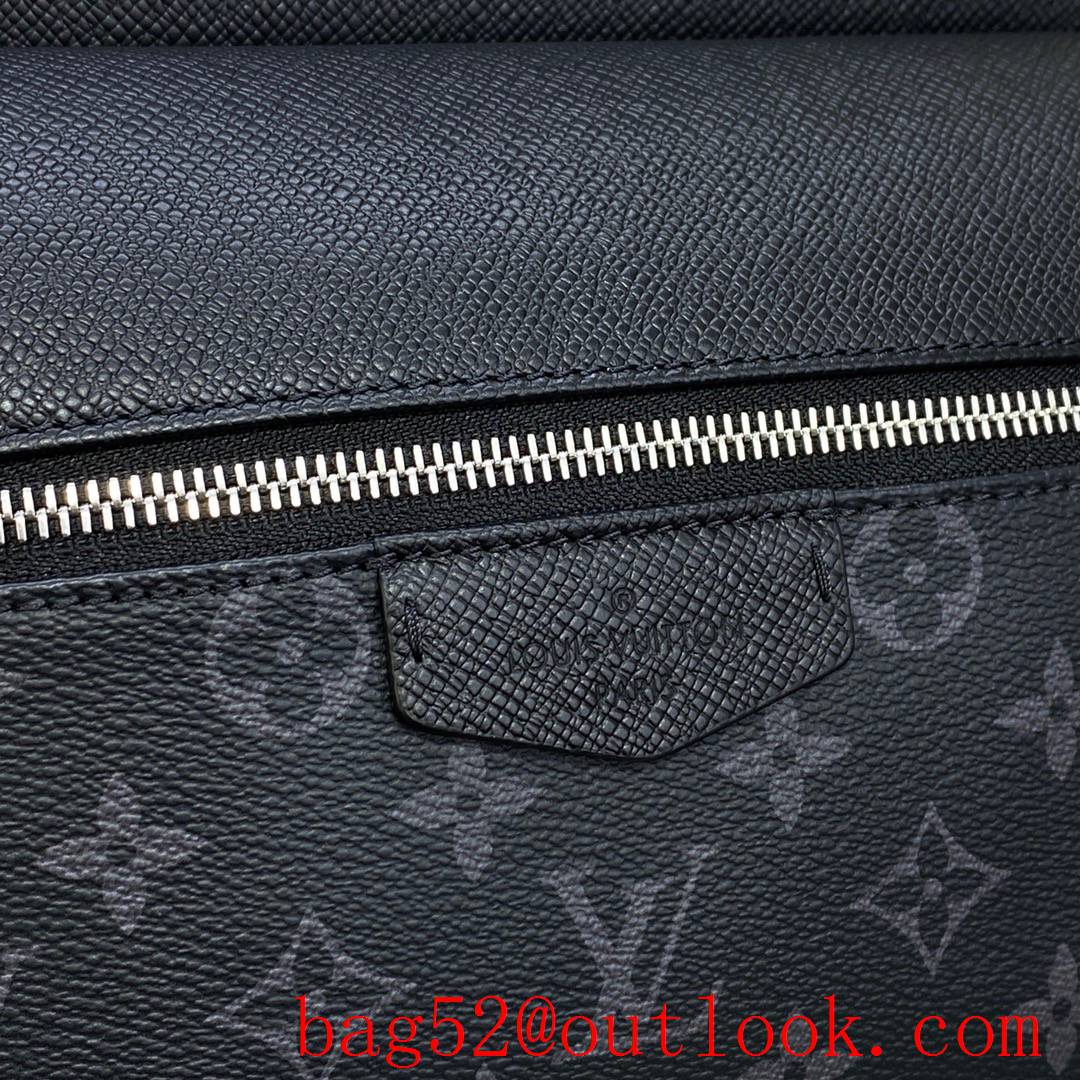 Louis Vuitton LV Men Discovery Small Backpack Bag in Monogram Taiga M30230 Black