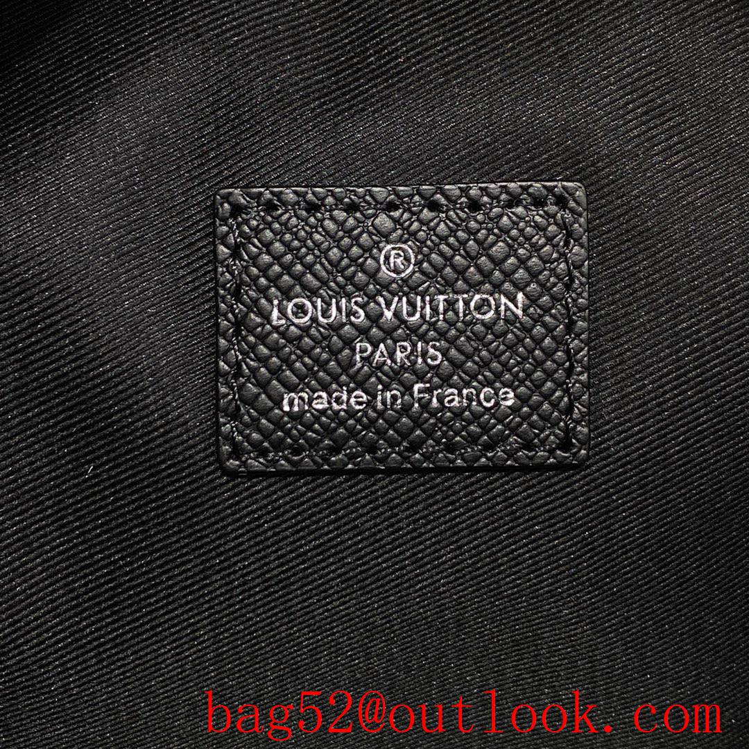 Louis Vuitton LV Men Discovery Small Backpack Bag in Monogram Taiga M30230 Black