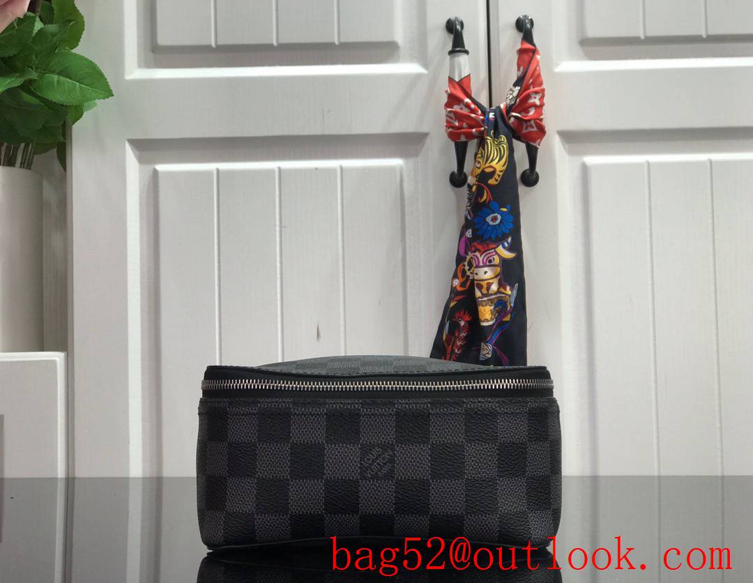 LV Monogram Canvas Packing Cube De Rangement Small Cosmetic Bag N40181 Black