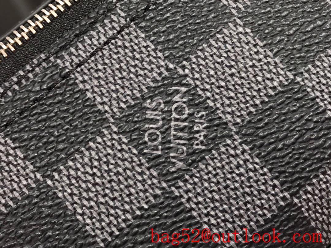 LV Monogram Canvas Packing Cube De Rangement Medium Cosmetic Bag N40182 Black