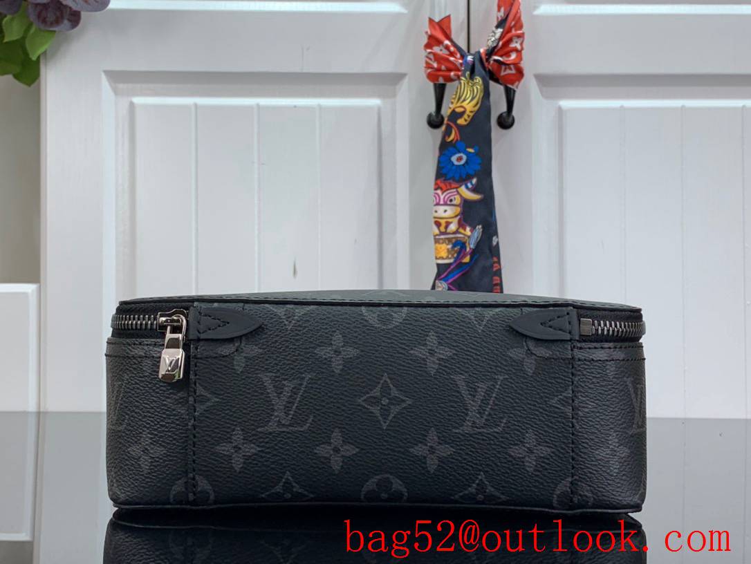 LV Monogram Canvas Packing Cube De Rangement Medium Cosmetic Bag M43689 Black