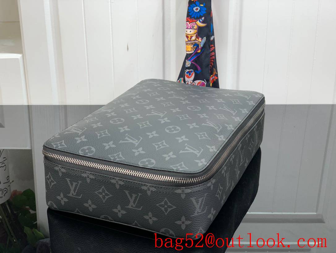 LV Monogram Canvas Packing Cube De Rangement Large Bag M44715 Black