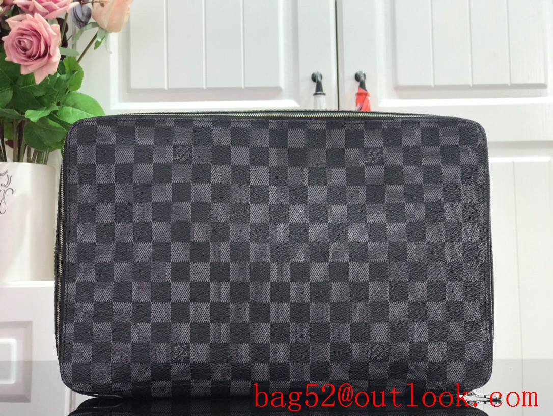 LV Monogram Canvas Packing Cube De Rangement Large Bag N40185 Black