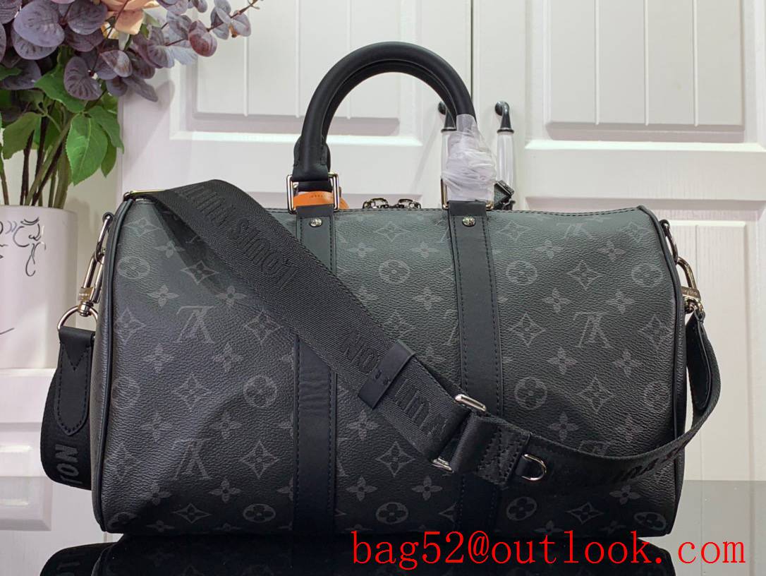 LV Monogram Canvas Keepall Bandouliere 35 Travelling Bag Handbag M46655