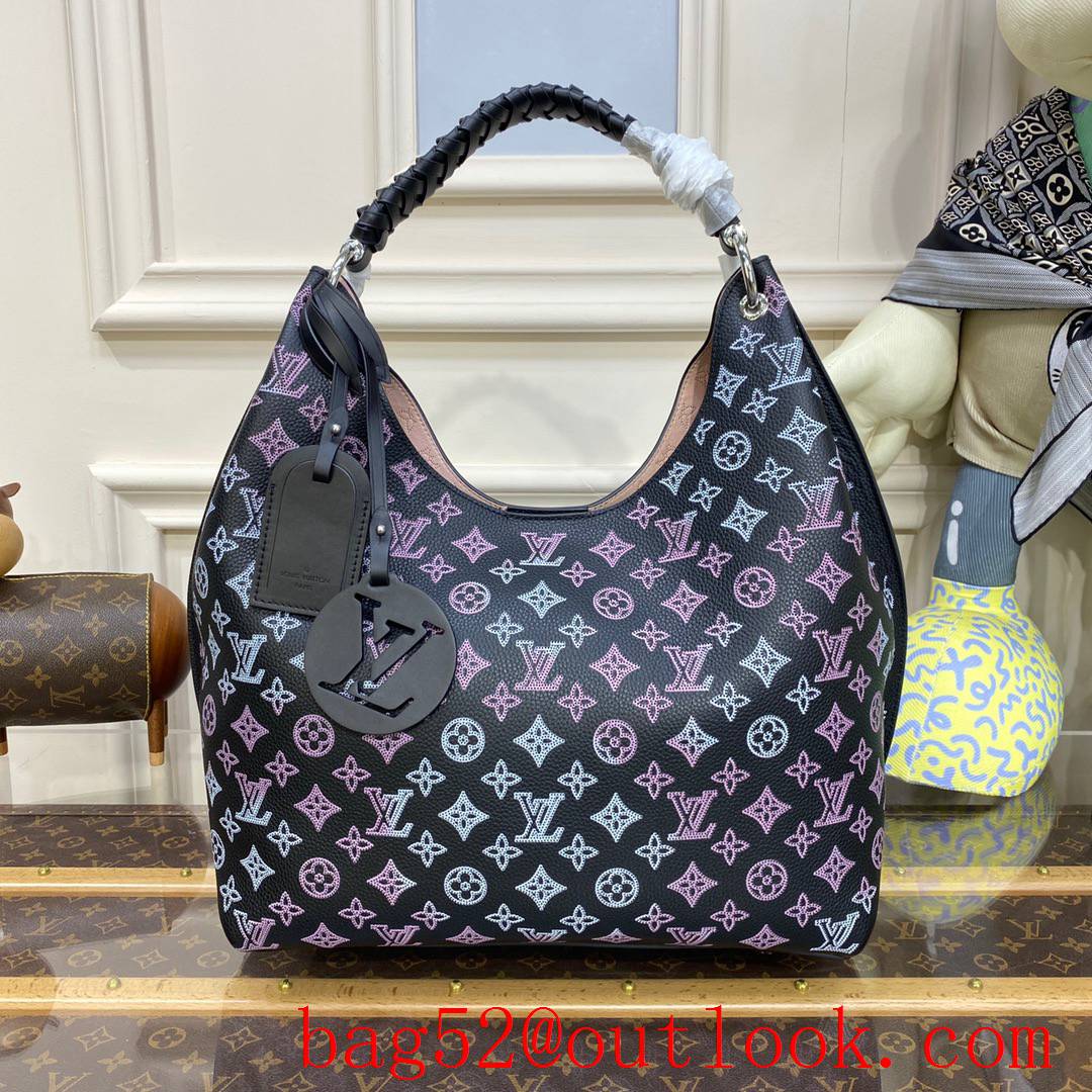 Louis Vuitton LV Babylone Tote Bag Handbag in Mahina Calfskin M21299 Black