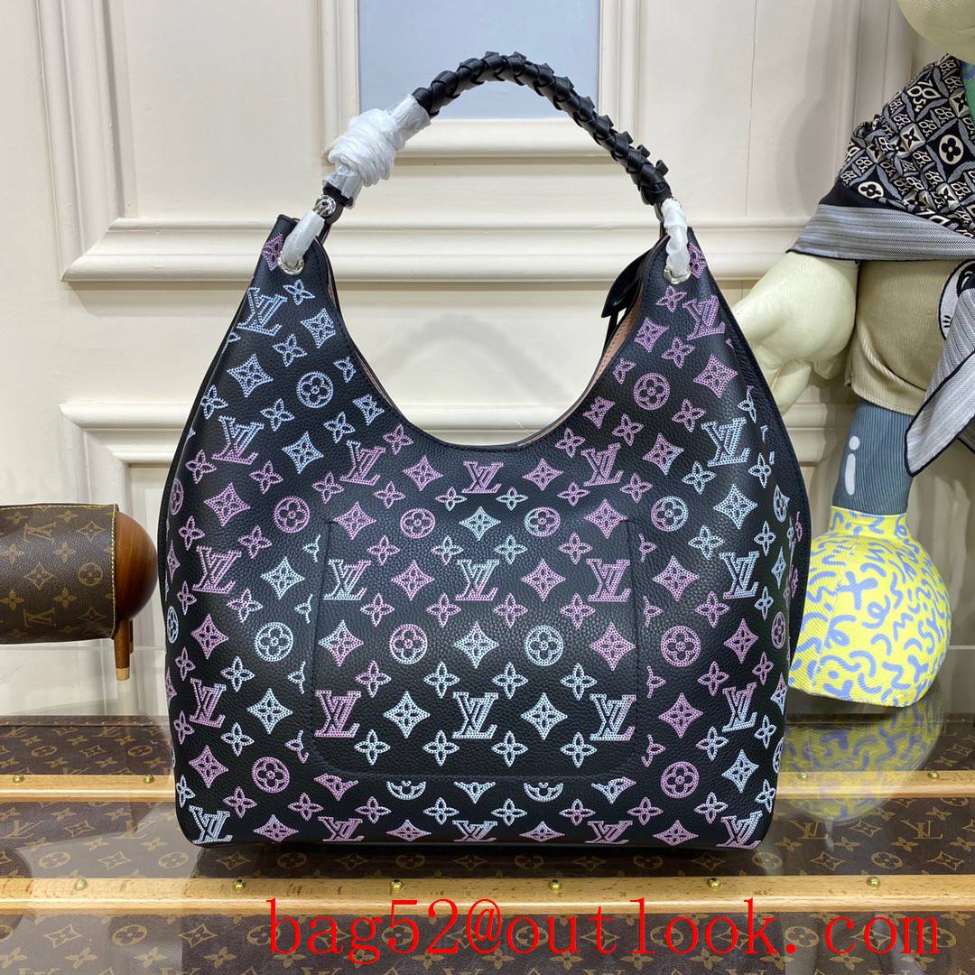 Louis Vuitton LV Babylone Tote Bag Handbag in Mahina Calfskin M21299 Black