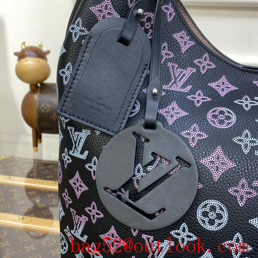 Louis Vuitton LV Babylone Tote Bag Handbag in Mahina Calfskin M21299 Black