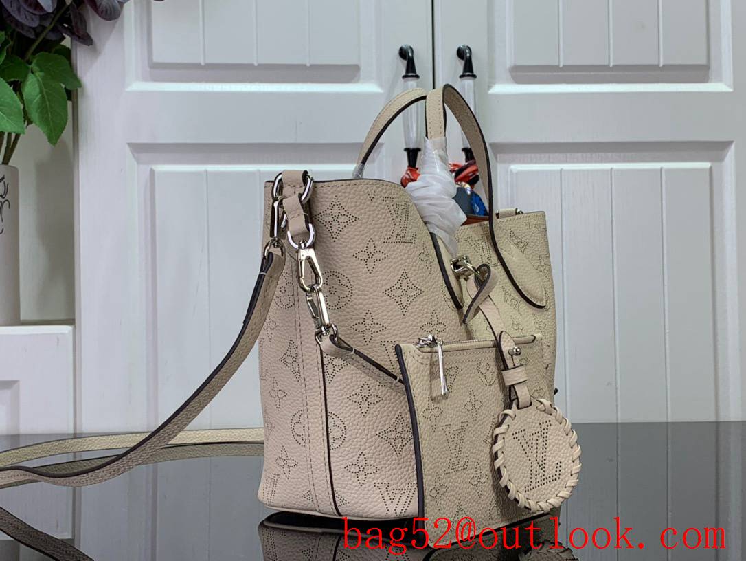 Louis Vuitton LV Blossom PM Tote Bag Handbag in Calfskin Leather M21909 Beige