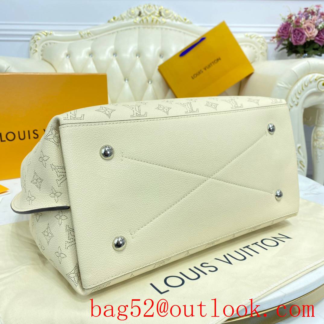 Louis Vuitton LV Babylone Tote Bag Handbag in Mahina Calfskin M53188 Cream