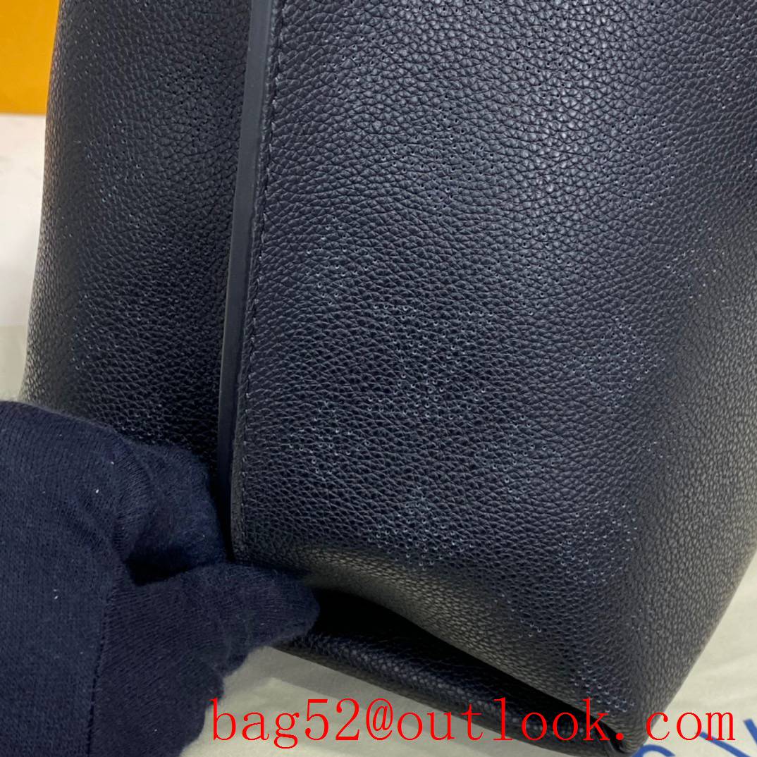 Louis Vuitton LV Babylone Tote Bag Handbag in Mahina Calfskin M52950 Black