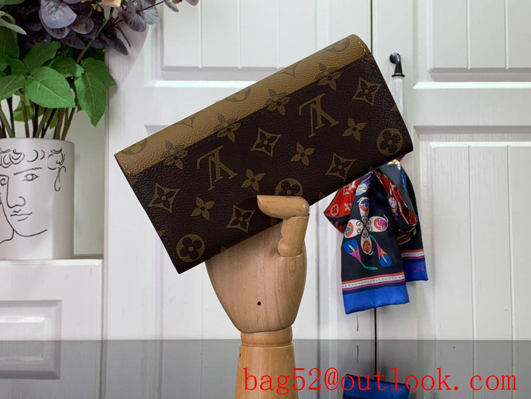 Louis Vuitton LV Emilie Wallet Purse M82157 in Monogram Reverse Canvas