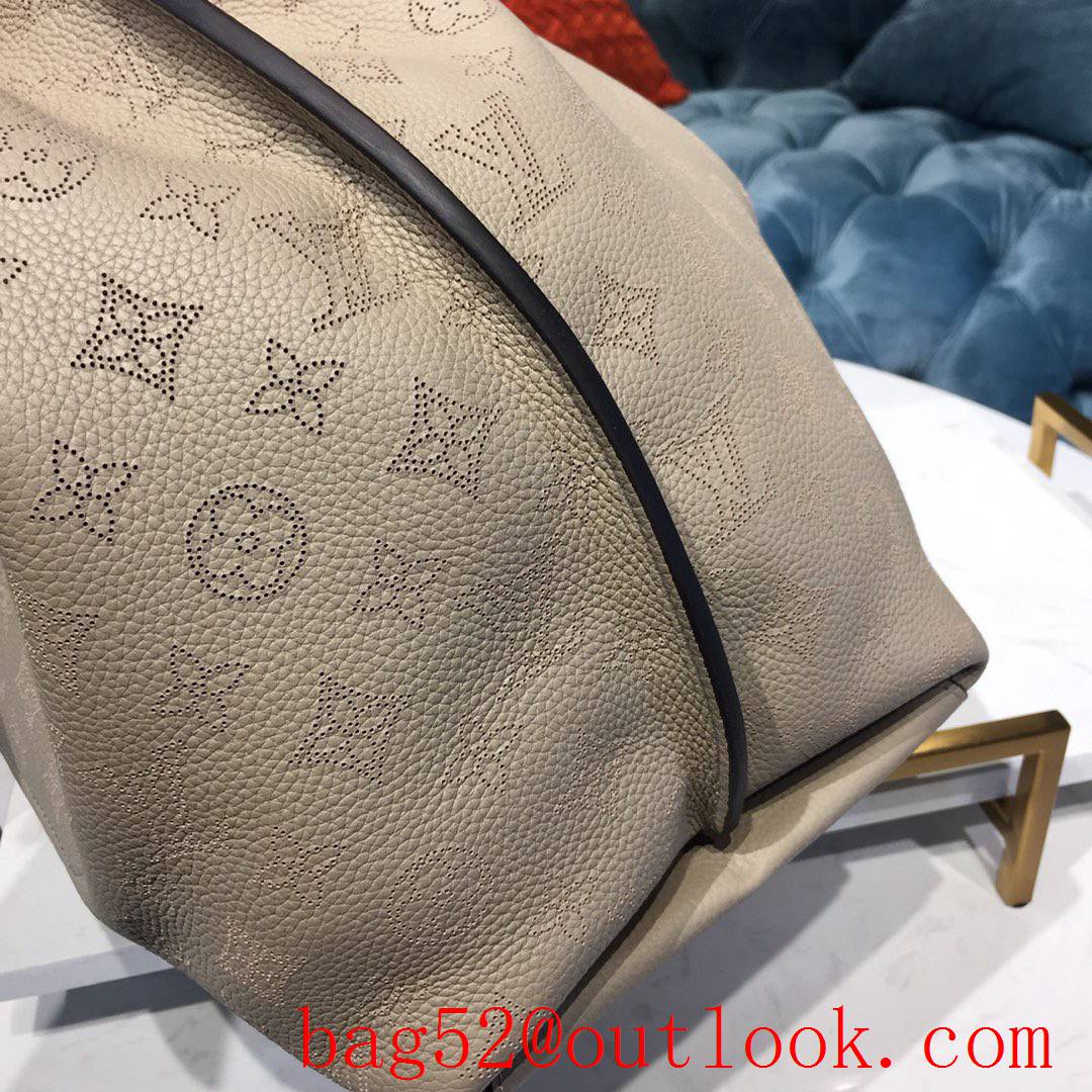 Louis Vuitton LV Babylone Tote Bag Handbag in Mahina Calfskin M59303 Apricot