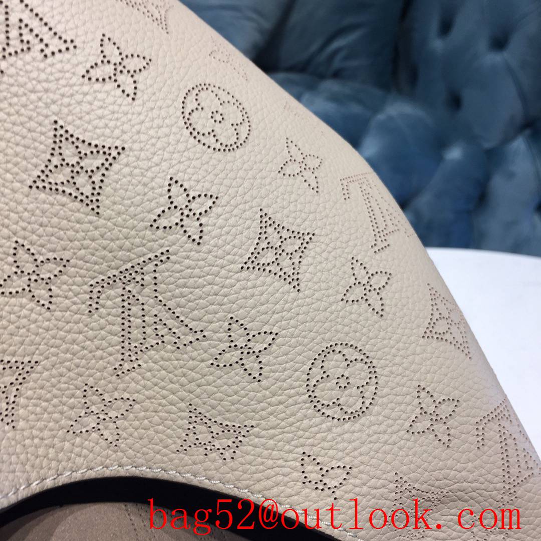 Louis Vuitton LV Babylone Tote Bag Handbag in Mahina Calfskin M59303 Apricot