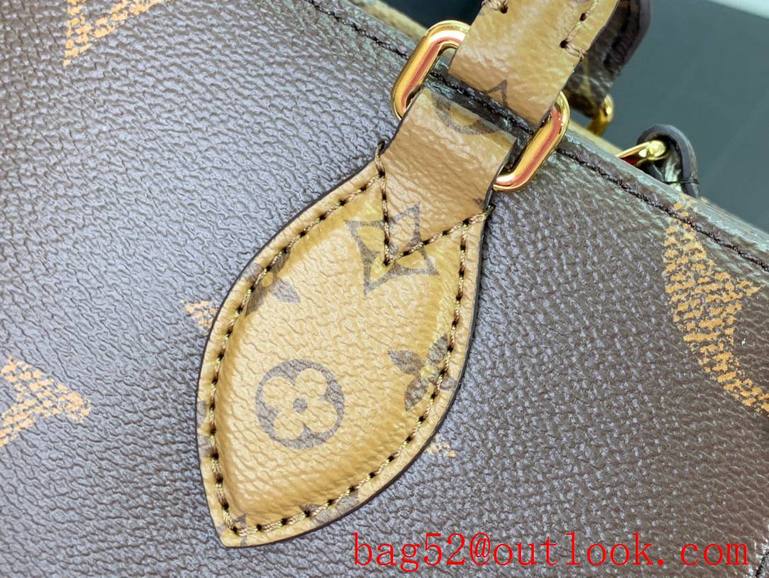 Louis Vuitton LV Onthego Small Bag Handbag M46373 in Monogram Reverse Canvas