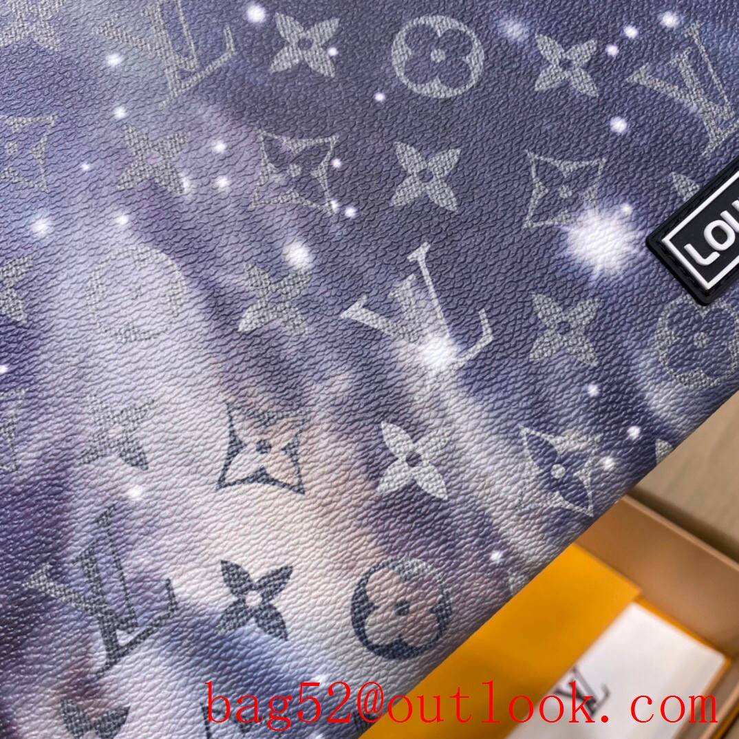 LV Louis Vuitton men Starry sky monogram eclipse clutch Pouch purse M44448