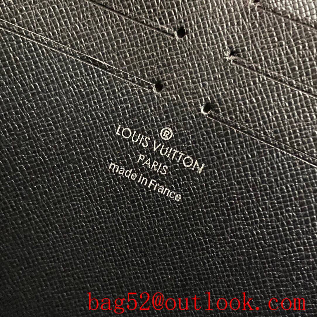 LV Louis Vuitton men map print damier clutch Pouch purse N40205 