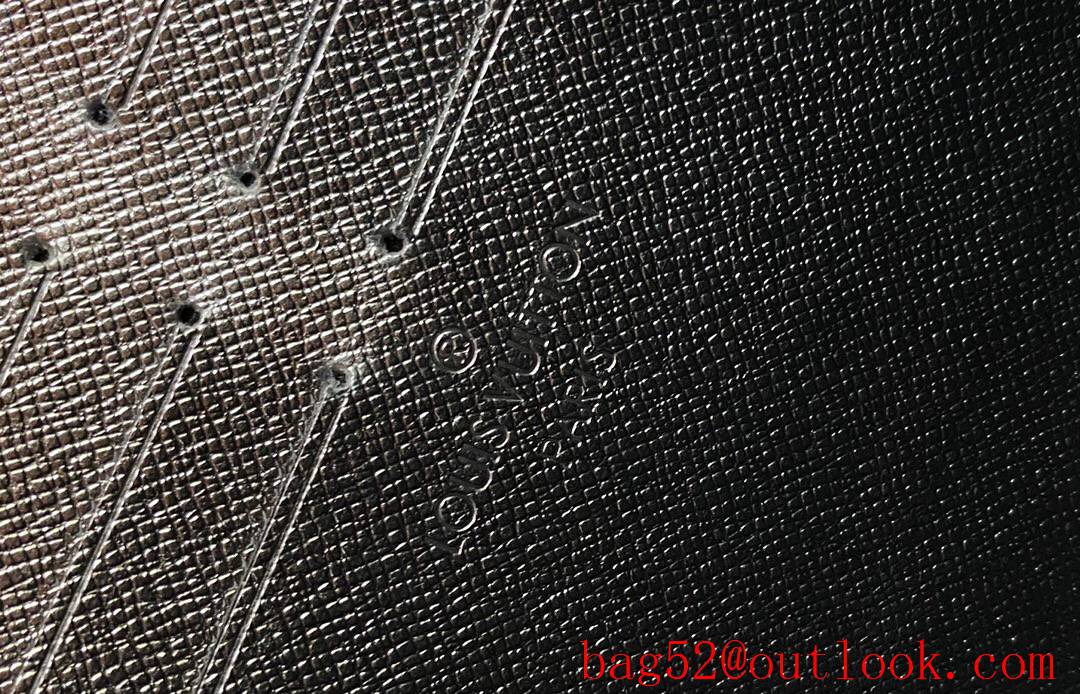 LV Louis Vuitton men v silver damier pochette voyage clutch Pouch N60412