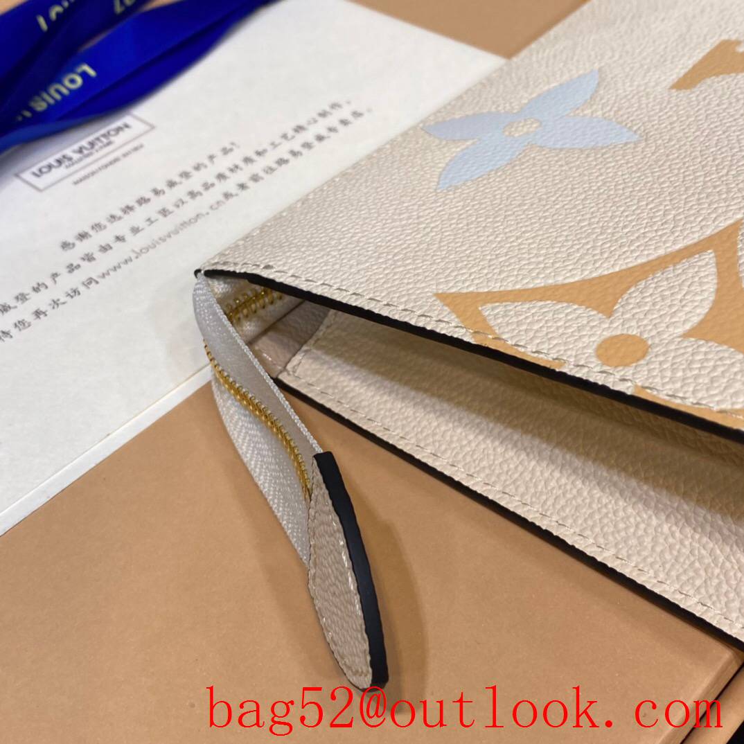 LV Louis Vuitton cream by the pool calfskin pochette clutch pouch M80504