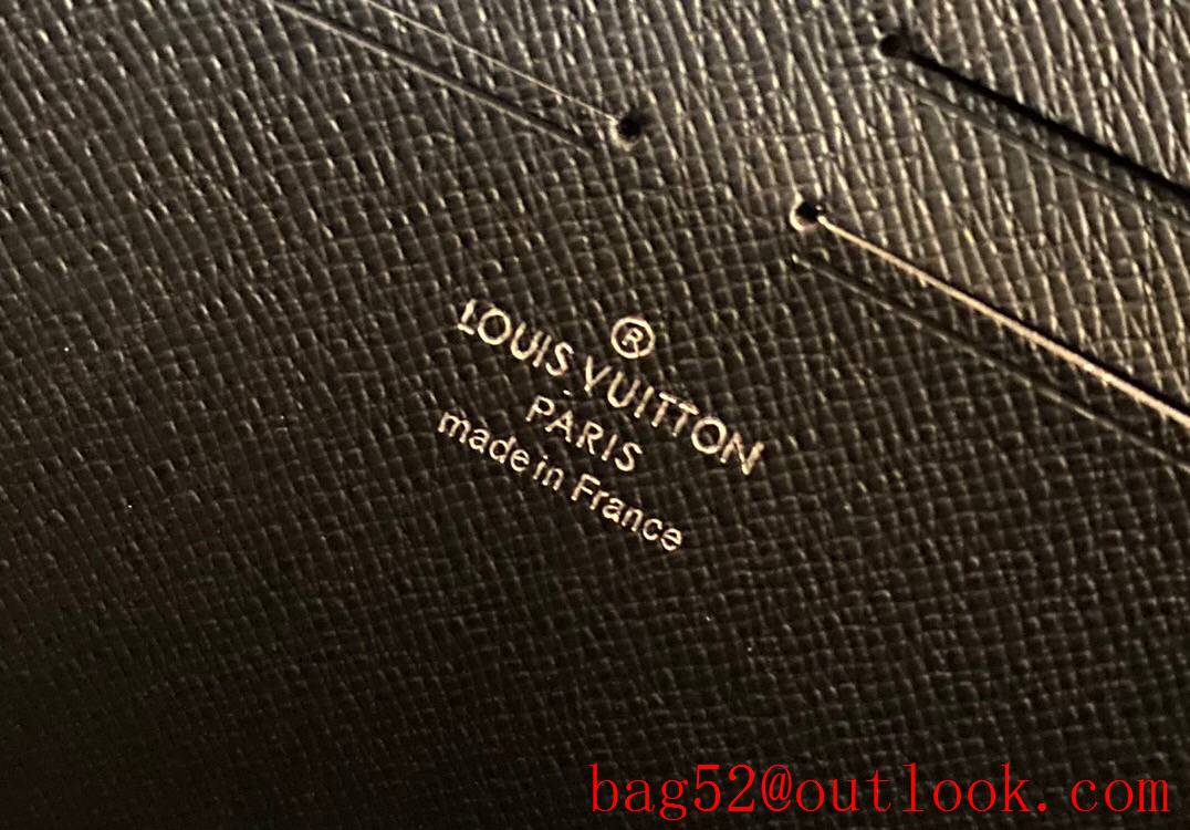 LV Louis Vuitton black damier pochette men clutch pouch M41696