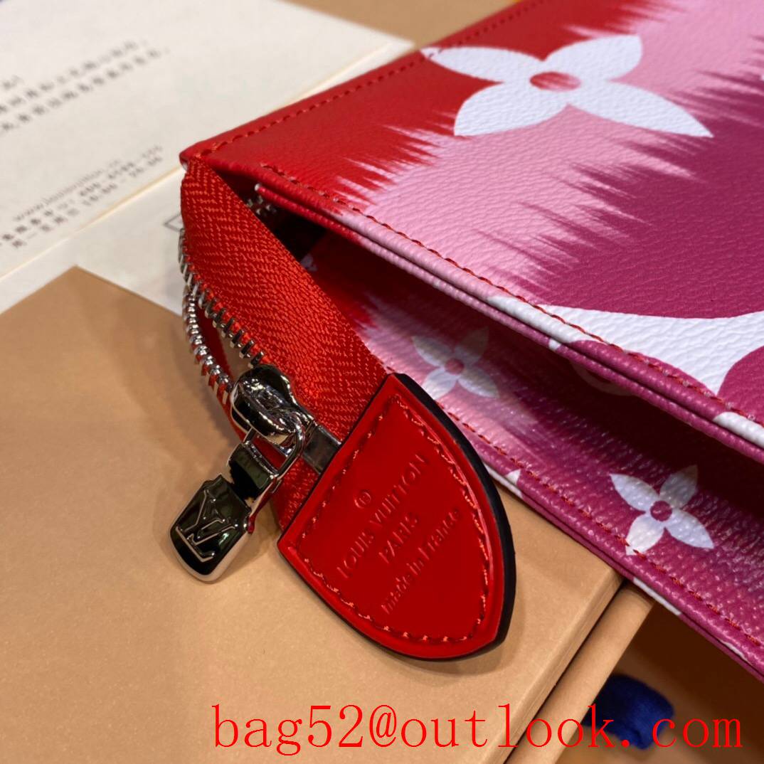 LV Louis Vuitton Escale 26cm red monogram clutch pouch M69136