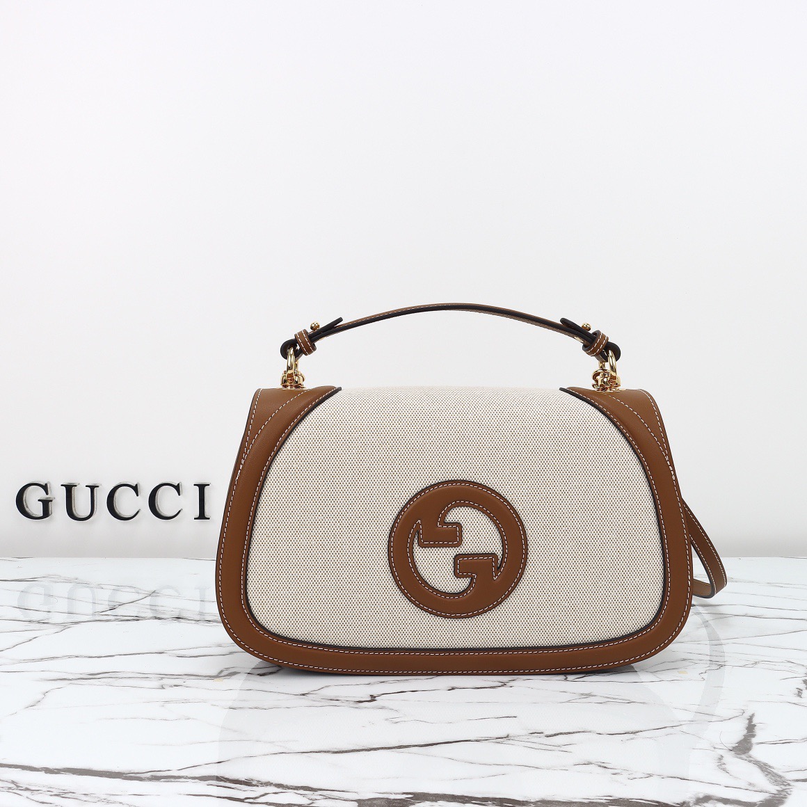 Gucci Blondie 2025 Medium Shoulder Bag Handbag 815716 Brown