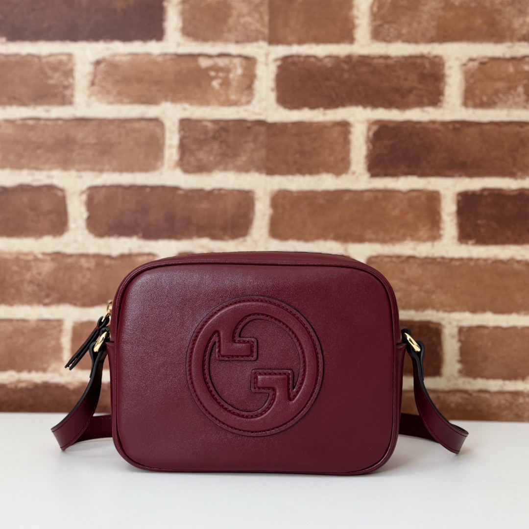 Gucci Blondie Real Leather Mini Shoulder Bag Handbag 820429 Wine