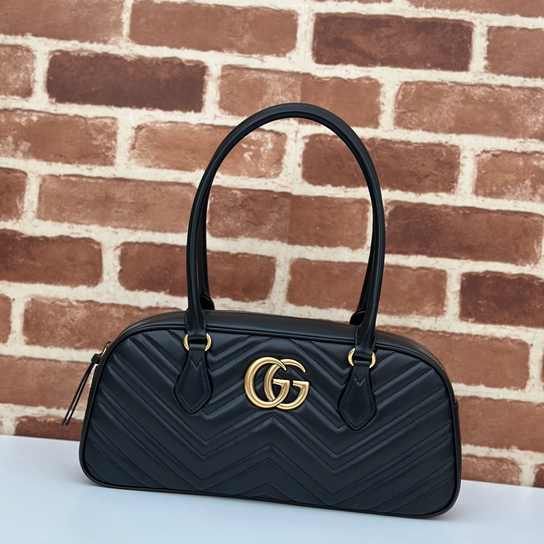 Gucci GG Marmont Medium Tote Bag Handbag 795218 Black