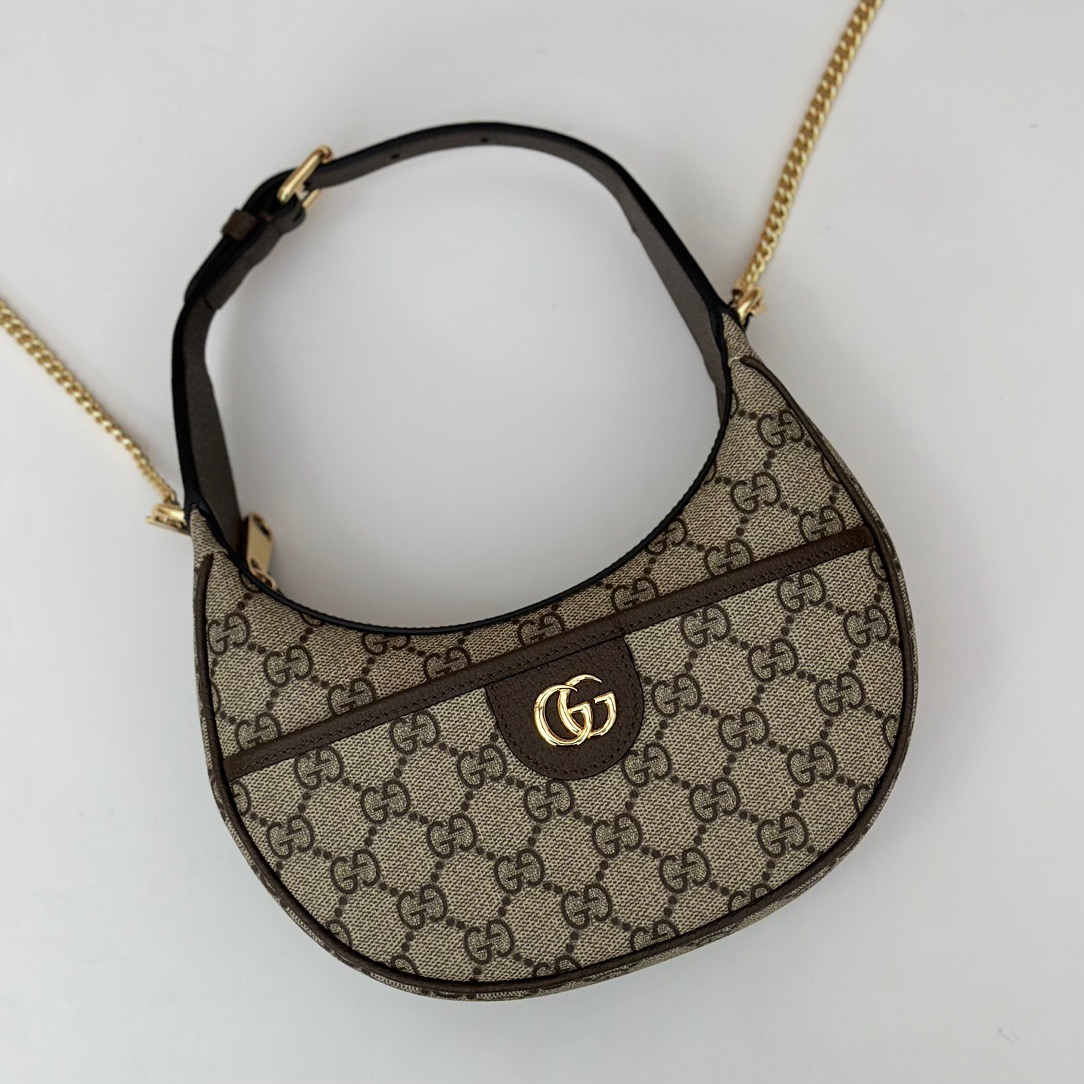 Gucci Ophidia GG Supreme Mini Shoulder Bag Handbag 772308 Coffee