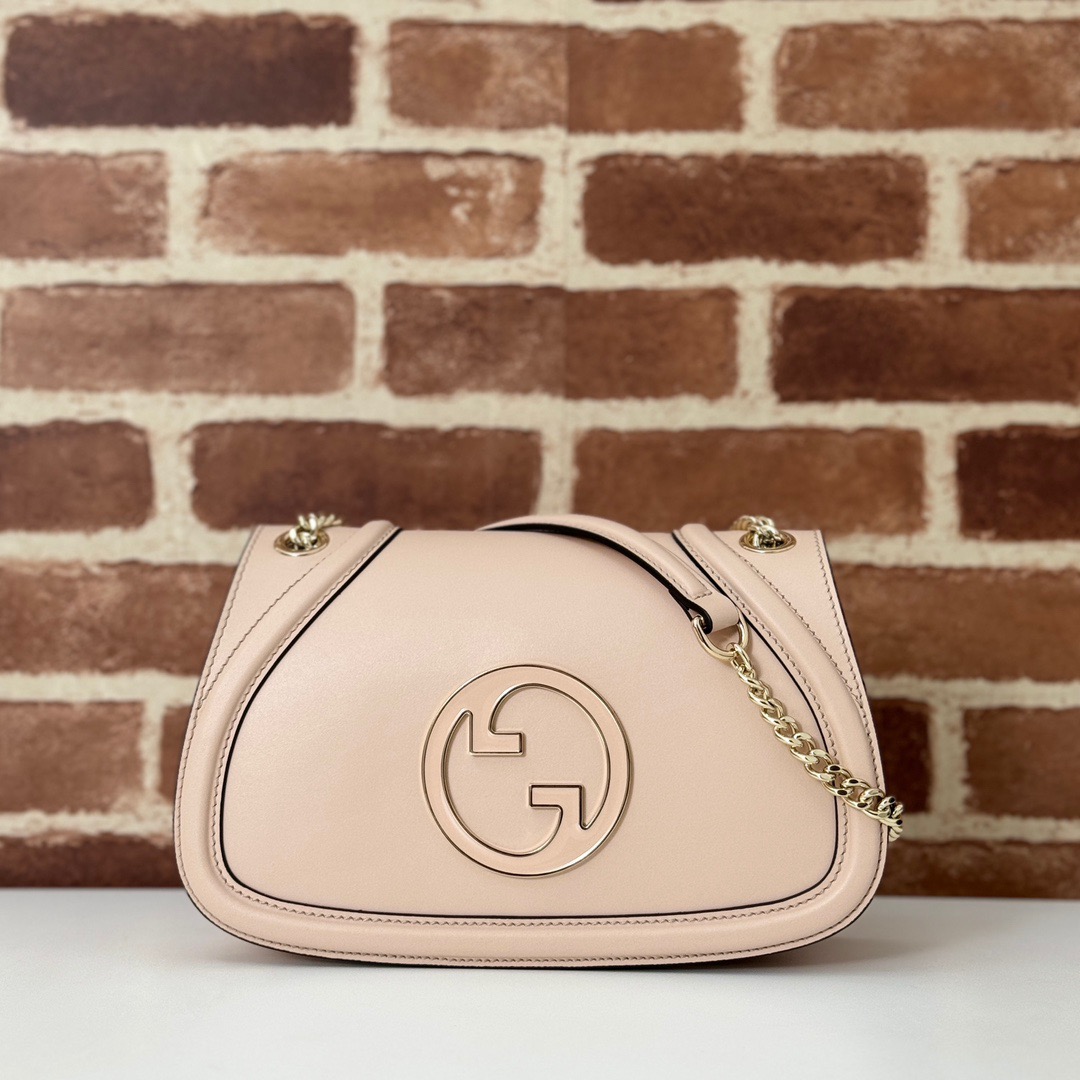 Gucci Blondie Real Leather Small Shoulder Bag Handbag 815715 Pink