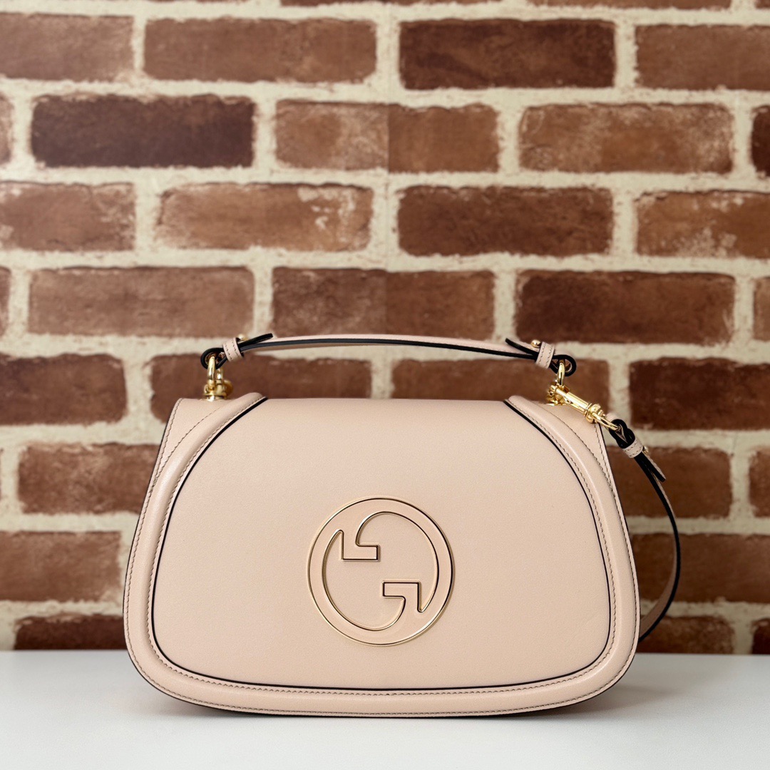 Gucci Blondie Real Leather Shoulder Bag Handbag 815719 Pink