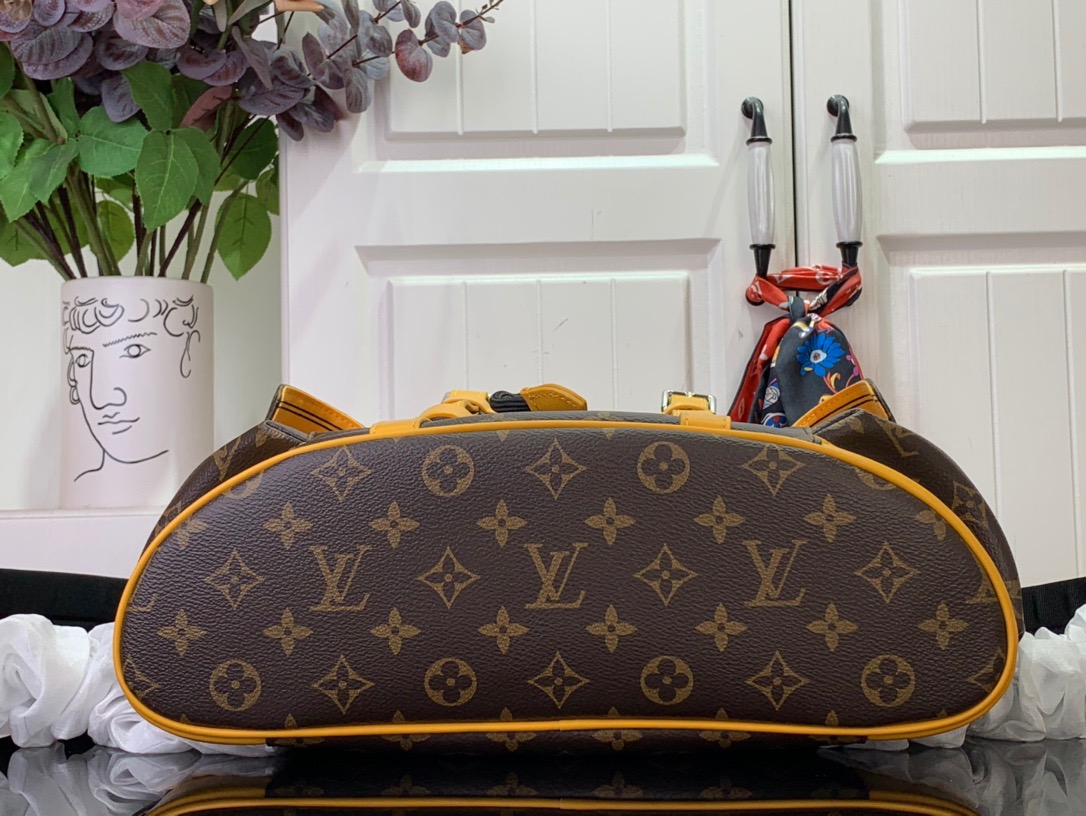 Louis Vuitton LV Men Christopher MM Backpack Bag M13202 Yellow