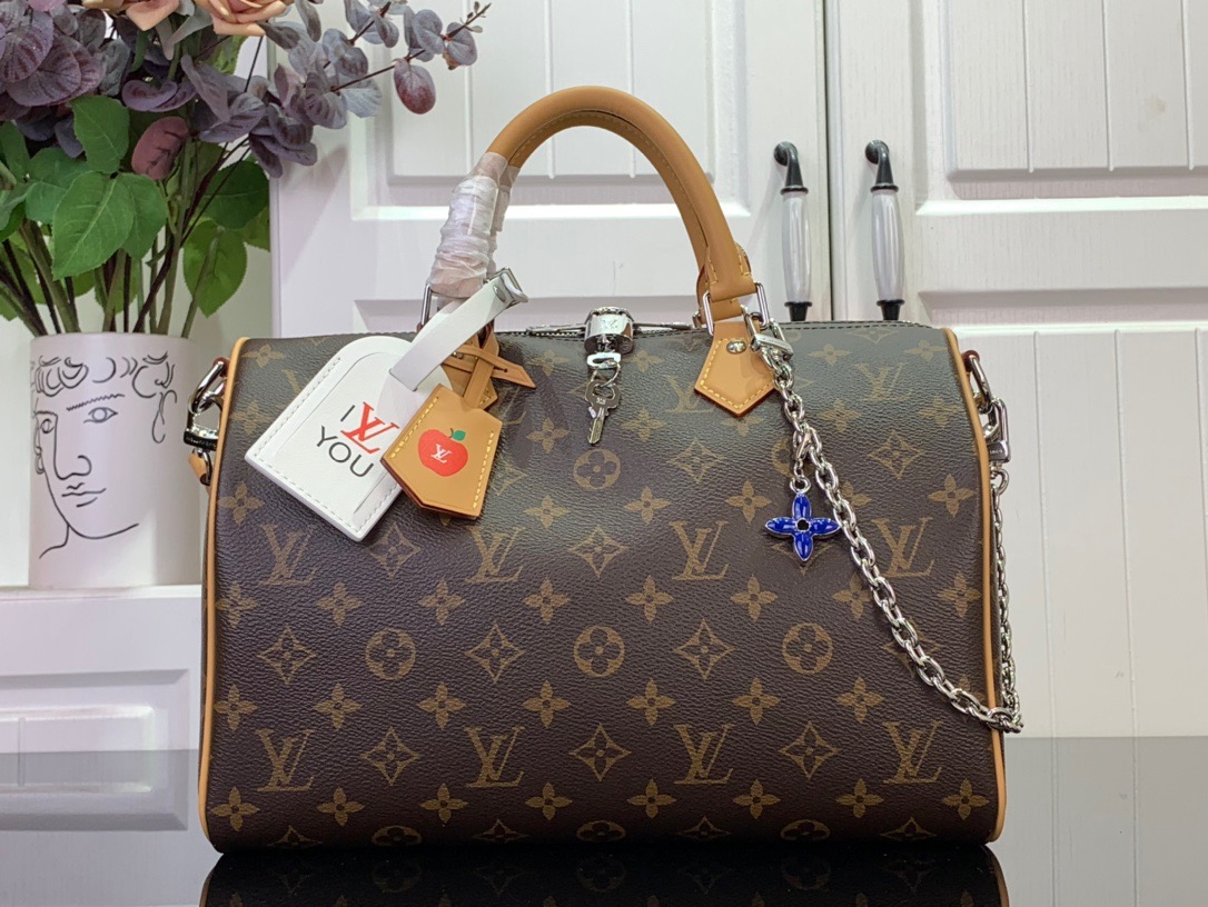 Louis Vuitton LV Speedy Soft 30 Crafty Bag Handbag M12803 Yellow