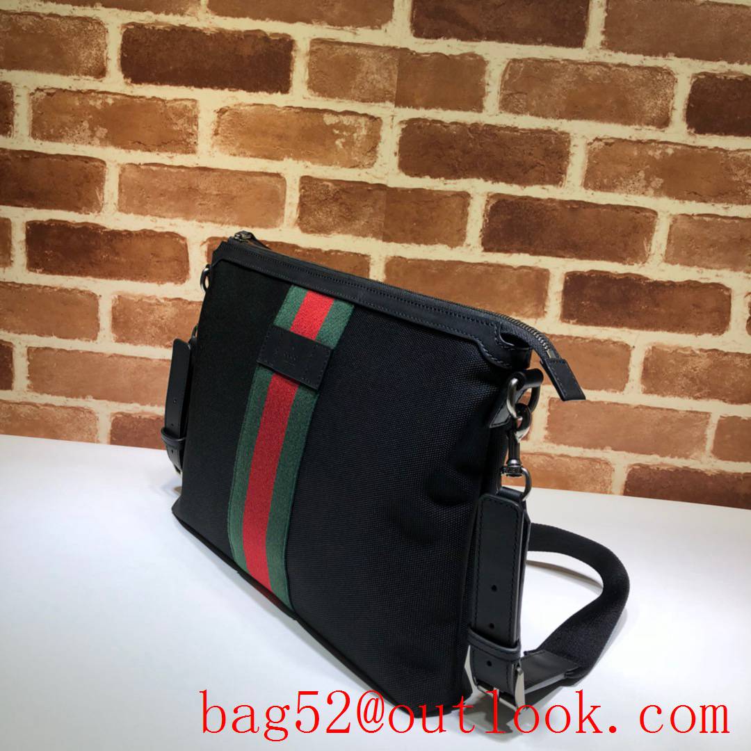 Gucci GG Supreme Men Ophidia Medium Messenger Bag 523335 Black