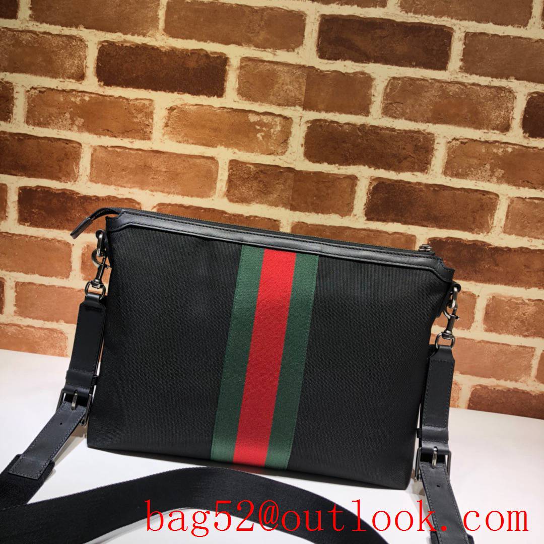 Gucci GG Supreme Men Ophidia Medium Messenger Bag 523335 Black