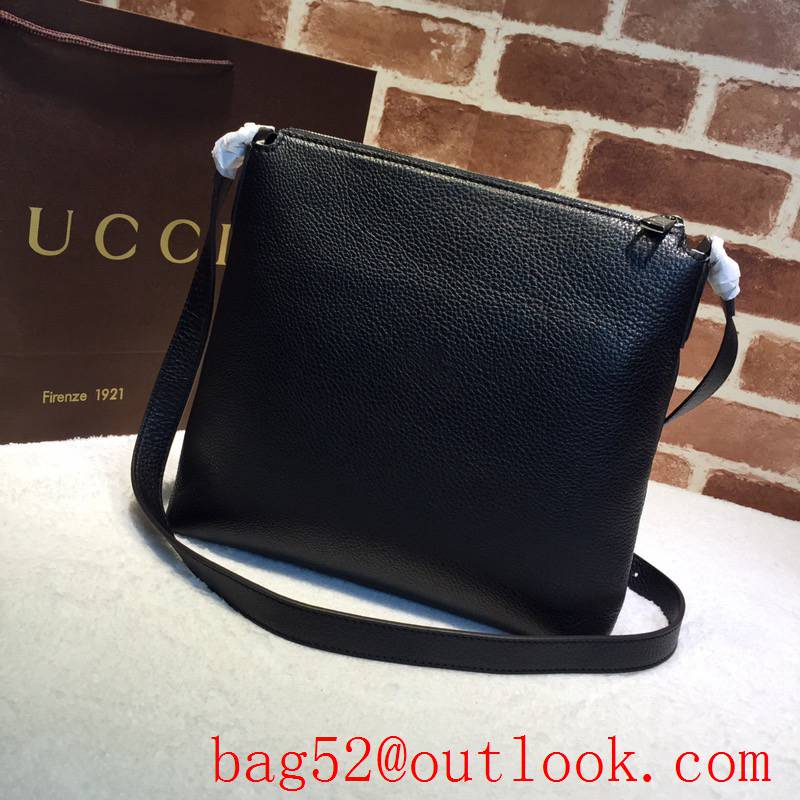 Gucci GG Men Real Leather Shoulder Bag 322059 Black