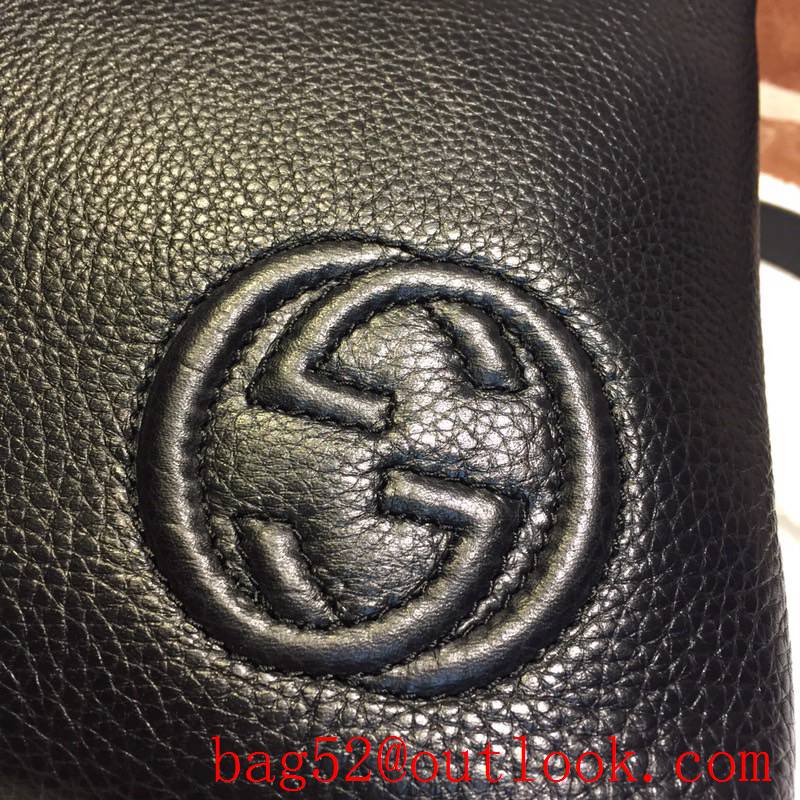 Gucci GG Men Real Leather Shoulder Bag 322059 Black