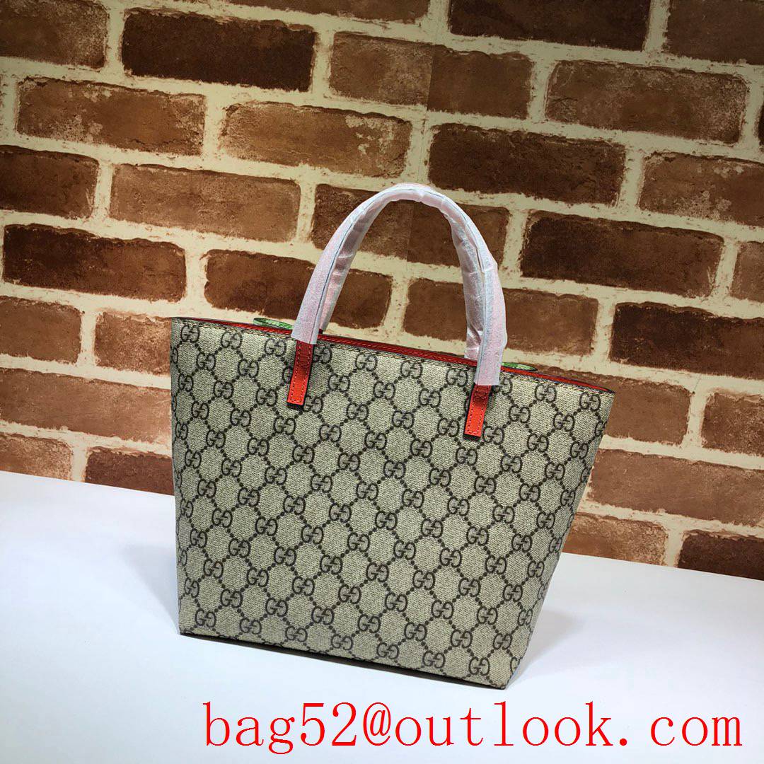 Gucci GG Children's Bowknot Canvas Mini Shopping Bag 501804 Green