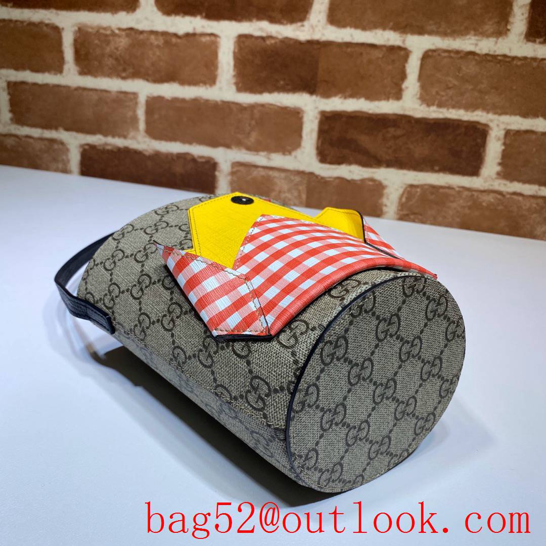 Gucci GG Children Canvas Chick Bucket Bag Handbag 606193