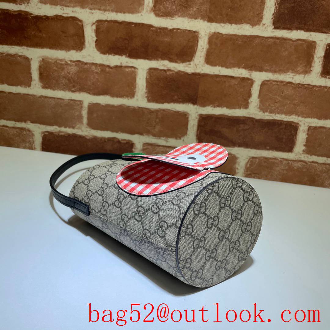 Gucci GG Children Canvas Apple Bucket Bag Handbag 653954