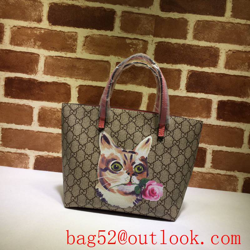 Gucci Children GG Mini Tote Shopping Bag Handbag 410812 Pink