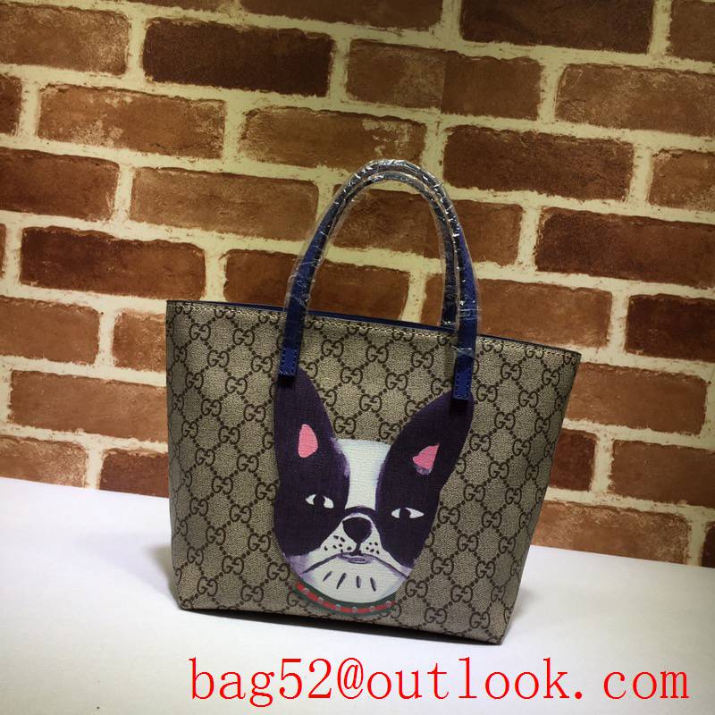 Gucci Children GG Mini Tote Shopping Bag Handbag 410812 Navy