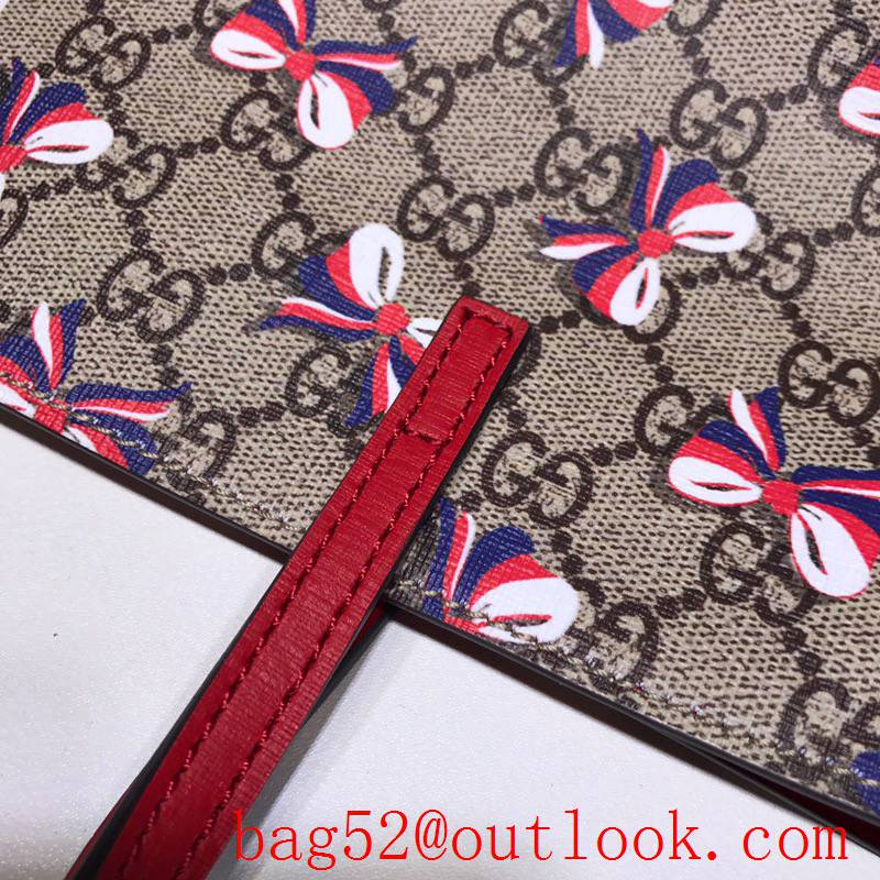 Gucci Children GG Mini Tote Shopping Bag Handbag with Bowknots 410812 
