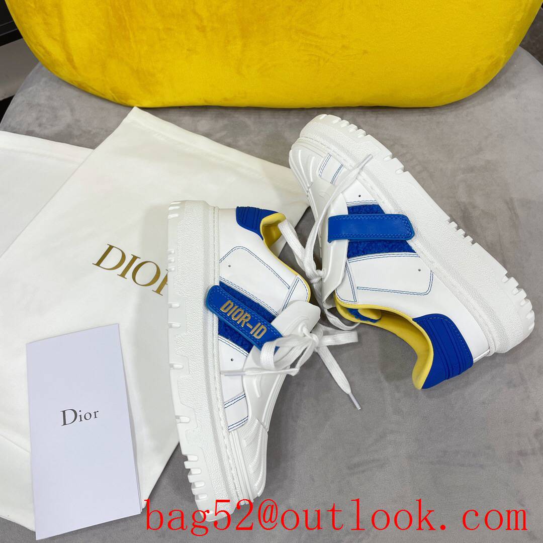 Dior Dior-ID Sneaker White and blue Calfskin and Rubber shoes